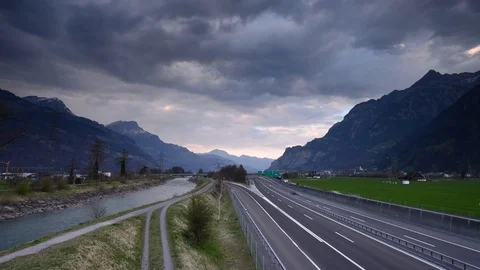 Gotthard Highway. Stock Footage 74183500