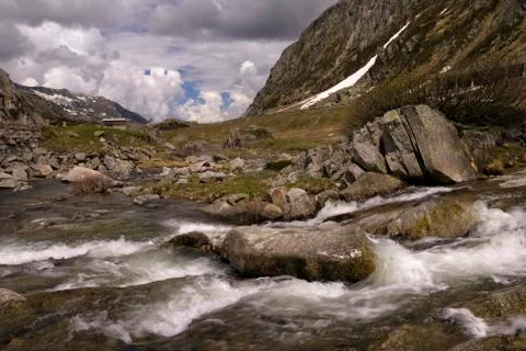 The Gotthard Pass Stock Photos