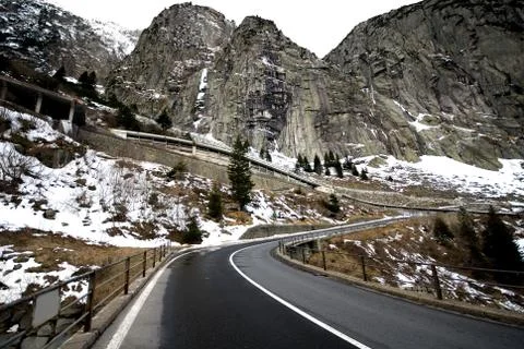 Gotthardstrasse Stock Photos