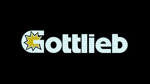 Gottlieb Logo - Arcade game screen - Motion Graphic Loop Stock Footage 45605689