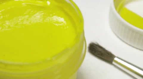 Gouache, macro, on a white background 1080 Vidéo 61246277