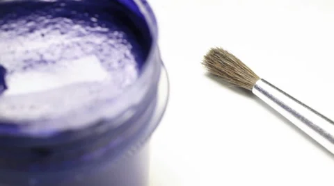 Gouache, macro, on a white background 1080 Vidéo 61246279