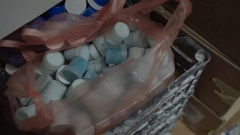 Gouache package in the box Stock Footage 102258444