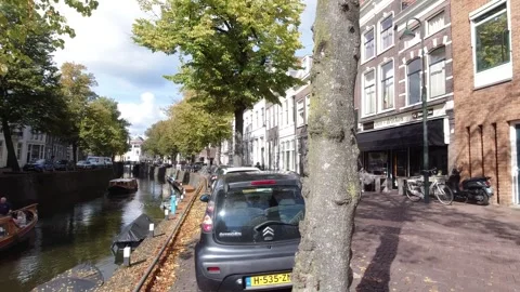 Gouda, Netherlands. Oosthaven. Walk. Stock Footage 273204463