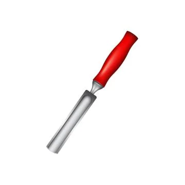 Gouge with red handle Stock Illustration