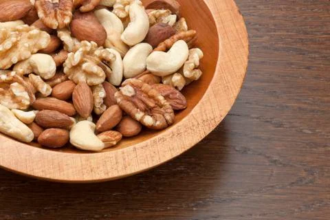 Gourmet assorted nuts Stock Photos