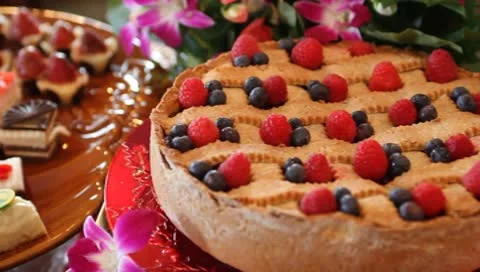 Gourmet Berry Pie Stock Footage 8963583