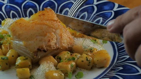 Gourmet dinner restaurant Stock Footage 112943532