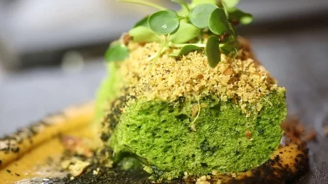 Gourmet food bread macro Stock-Footage 77599525