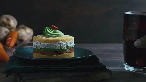 Gourmet Peruvian Causa Rellena Stock Footage 341437935