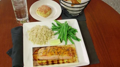 Gourmet Salmon Stock-Footage 74840601