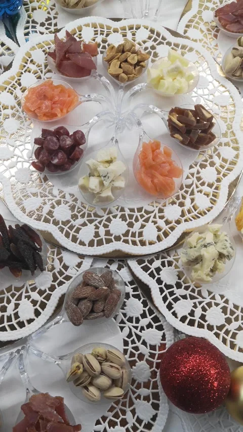 Gourmet snacks Stock Footage 226763696