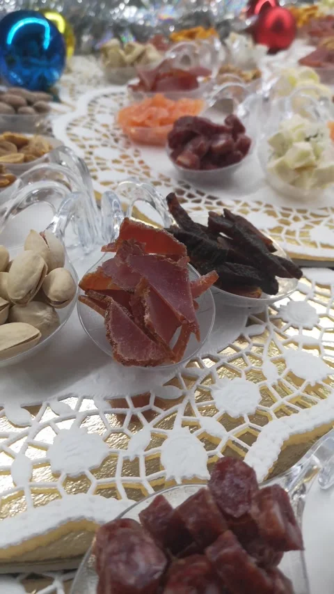 Gourmet snacks Vídeo Stock 226763812