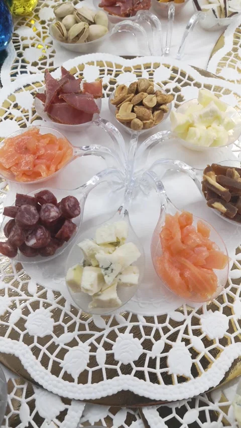 Gourmet snacks Stock Footage 226763828