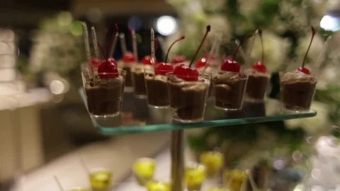 Gourmet sweets in the party Stockbeeldmateriaal 72696387