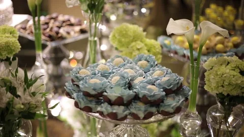 Gourmet sweets for a party Stockbeeldmateriaal 72696542
