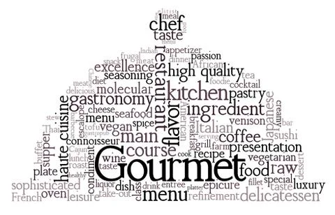 Gourmet theme Stock Illustration