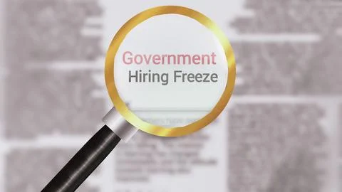 Gov Hiring Freeze Analysis: Decoding the Impact on Employment and Policy Stock Photos