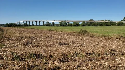 Gov. Thomas Johnson Bridge, Solomons Island, Calvert County, Maryland Stock Footage 140886773