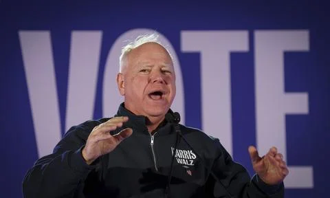 Gov. Tim Walz Stock Photos