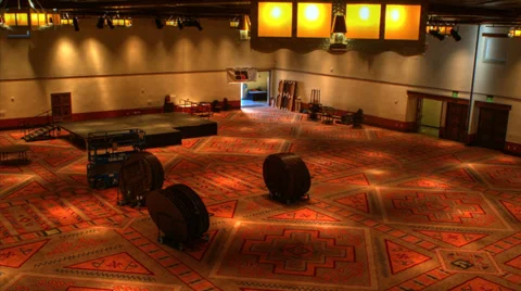 Govenors Prayer Breakfast Set up Video stock 37246057