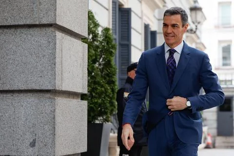 Goverment Control Session held the Lower Chamber of Spanish Parlament, Madrid, S Fotos de archivo
