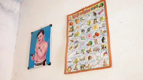 Goverment Primary School in India Stock Footage 293060089
