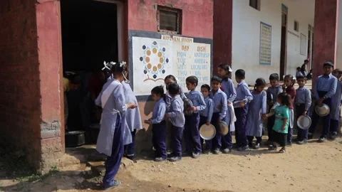 Goverment Primary School in India Stock Footage 293060107