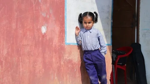 Goverment Primary School in India Stock Footage 293060135
