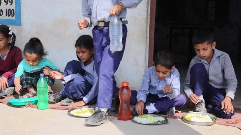 Goverment Primary School in India Stock Footage 293060139