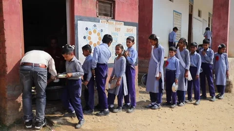 Goverment Primary School in India Stock Footage 293060142