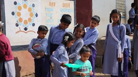 Goverment Primary School in India Stock Footage 293060149