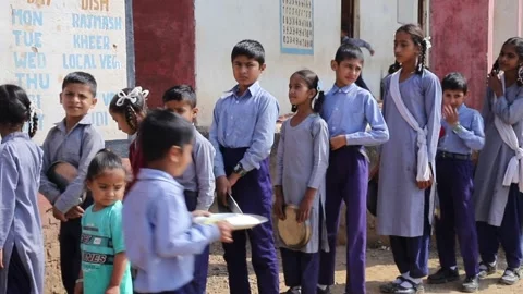 Goverment Primary School in India 스톡 동영상 293060153