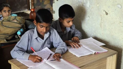 Goverment Primary School in India Stock Footage 293060171