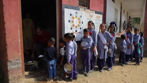 Goverment Primary School in India Stock Footage 293060204