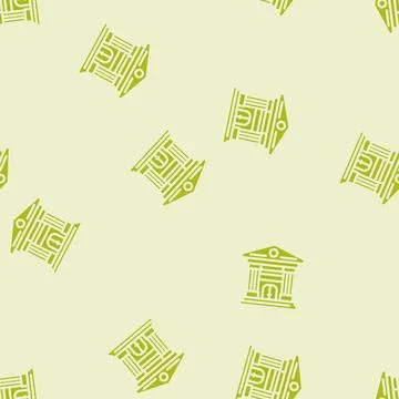 Governance esg glyph vector seamless pattern Illustrazione stock