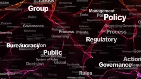 GOVERNANCE Keywords Animation, Background, Loop Vídeos de archivo 333593836