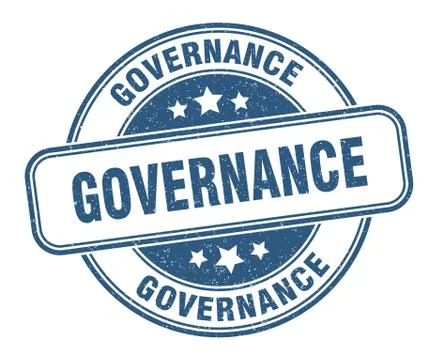 Governance stamp. governance round grunge sign. label Stock Illustration