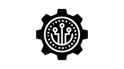 Governance token decentralized application glyph icon animation Stock Footage 326145493