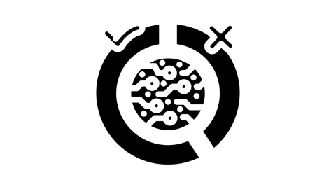 Governance token decentralized application glyph icon animation Stock Footage 326735273