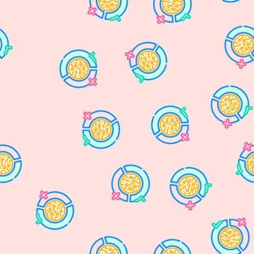 Governance token decentralized application vector seamless pattern 스톡 일러스트