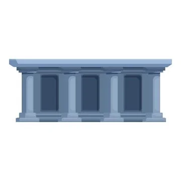 Government building facade featuring classical columns and stonework Ilustración de archivo
