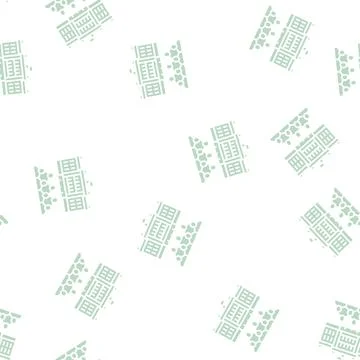 Government building glyph seamless pattern Ilustración de archivo