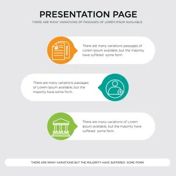 Government building, profile, document presentation Ilustración de archivo