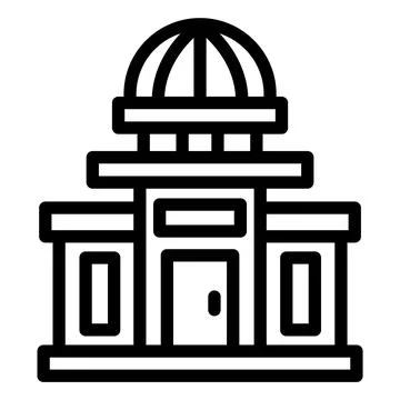 Government building Vector Icon Design Illustration Illustrazione stock