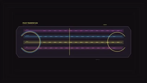 Government Change Data Visualization HUD Seamless Loop Stock Footage 342257079