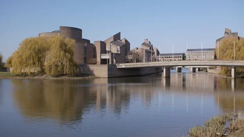 Government Gouvernement Maastricht Stock Footage