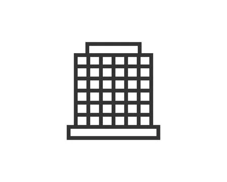 Government icon vector. Building construction symbol. Architecture residental Stock Illustration