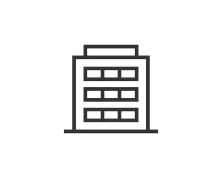 Government icon vector. Building construction symbol. Architecture residental Ilustración de archivo