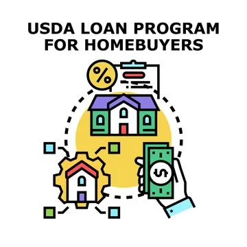 Government loan program assisting home buyers with property acquisition Illustration